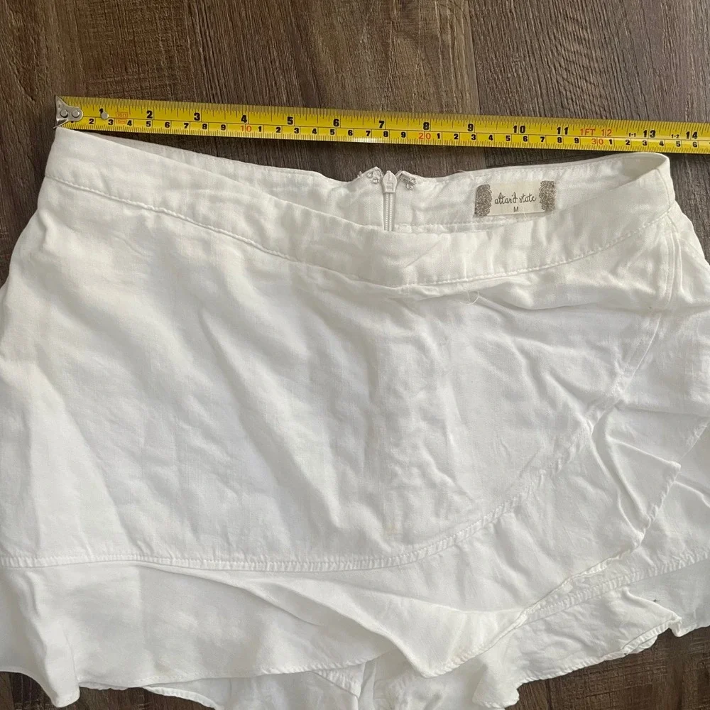 Altard State White Ruffle Skort Shorts‎ Skirt Women's Medium Cute